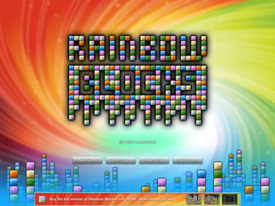 Ảnh chụp màn hình của Rainbow Blocks Lite Edition iPad 