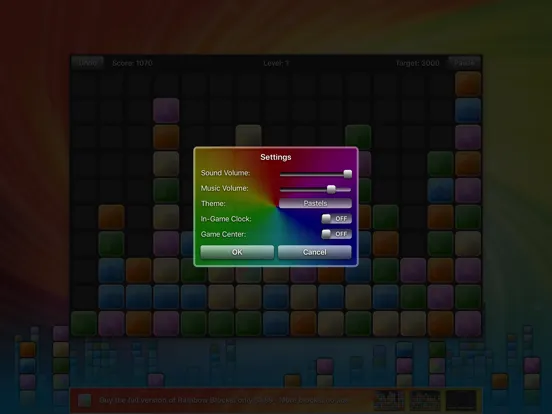 Ảnh chụp màn hình của Rainbow Blocks Lite Edition iPad 