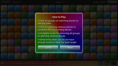 Ảnh chụp màn hình của Rainbow Blocks Lite Edition
