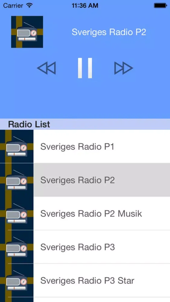 Mocka Radioapparater: Top Svensk Radio应用截图