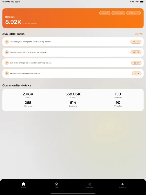 charge.xyz iPad  سکرین شاٹس