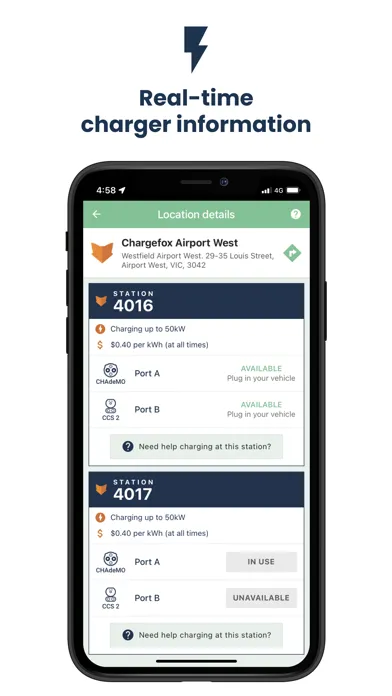 Chargefox: EV Charging Network سکرین شاٹس