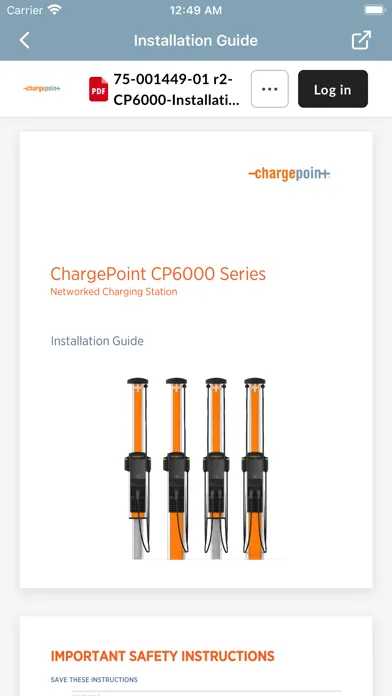 ChargePoint Installer 스크린샷