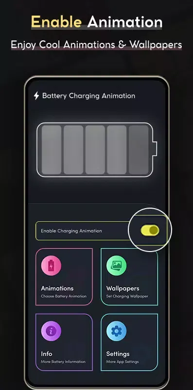 ภาพหน้าจอของ Mega charging Animation