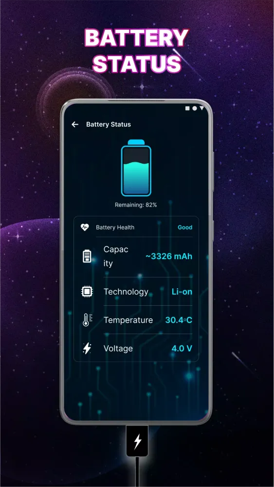 Screenshot di 3D Battery Charging Animation
