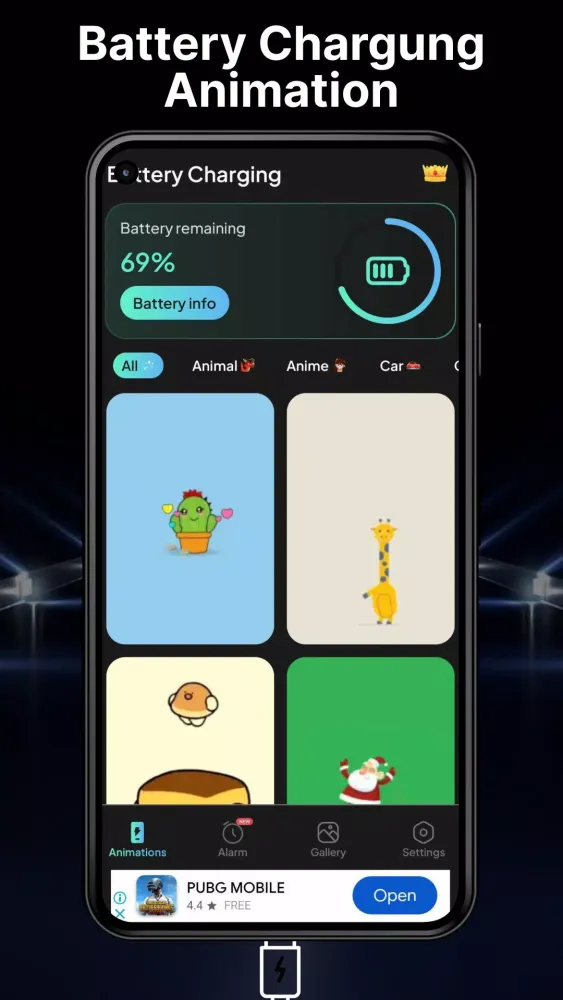 Battery Charging Animation Art Screenshots
