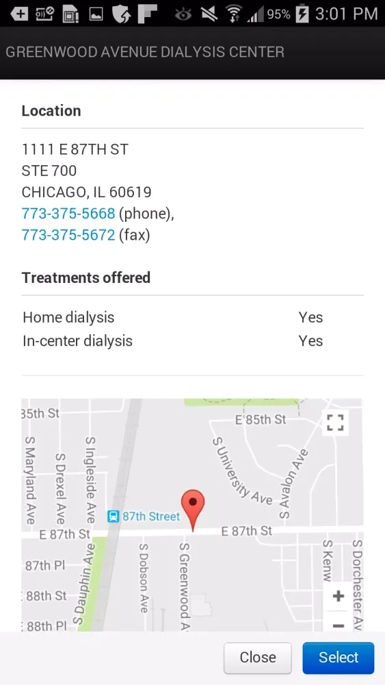 Referral–Fresenius Kidney Care Screenshots