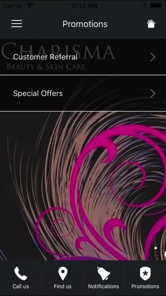 Capturas de tela do Charisma Beauty & Skincare