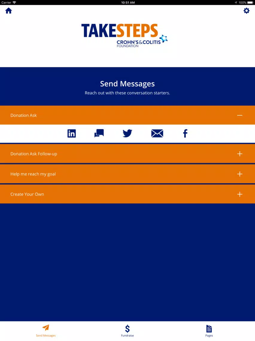 Tangkapan layar Take Steps - Crohn’s & Colitis iPad 