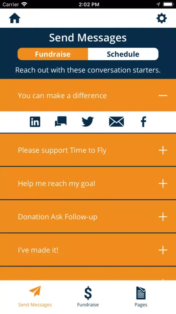 Time to Fly benefiting CCRF سکرین شاٹس