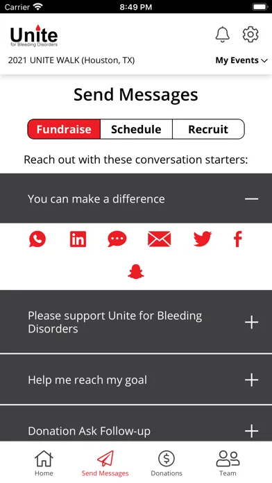Unite for Bleeding Disorders Screenshots