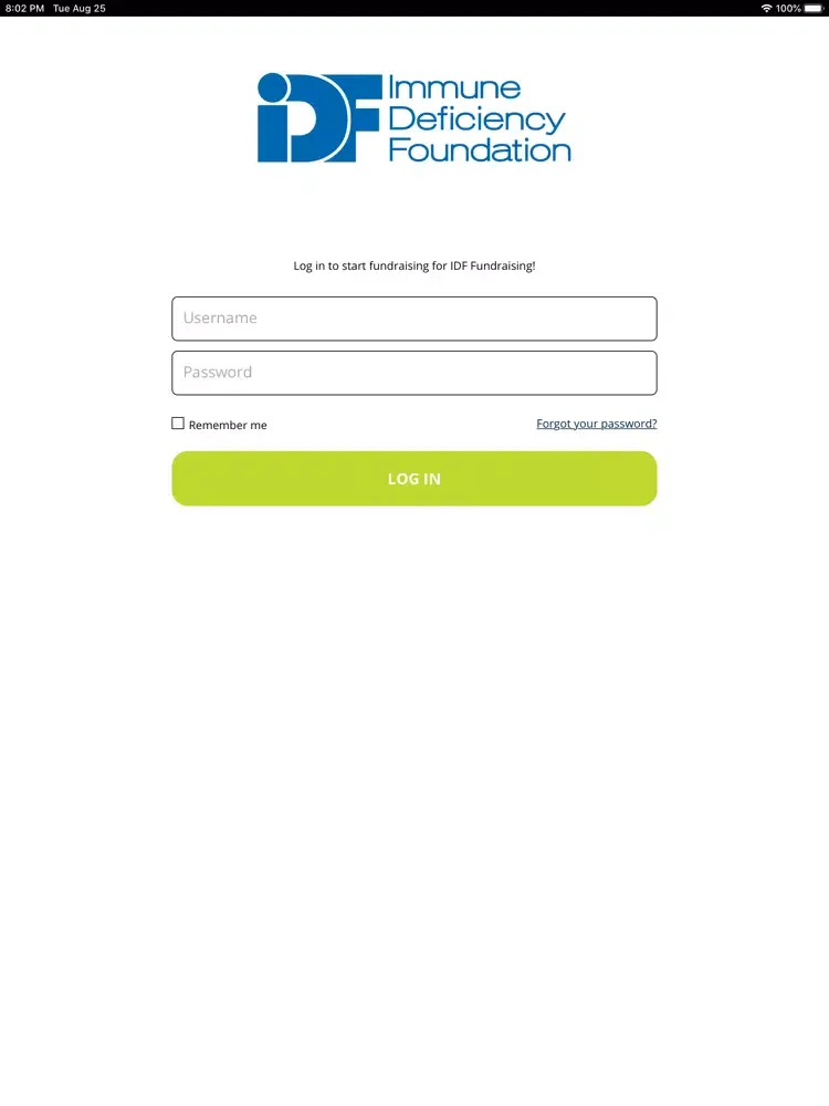 IDF Fundraising iPad  スクリーンショット