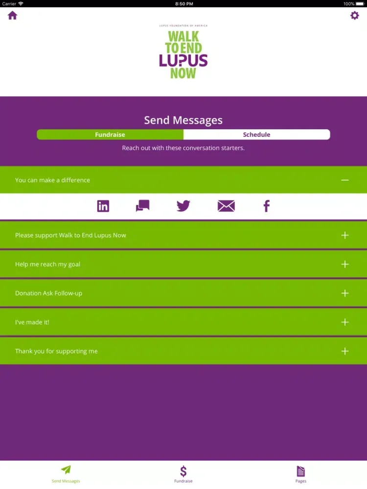 Walk to End Lupus iPad 应用截图