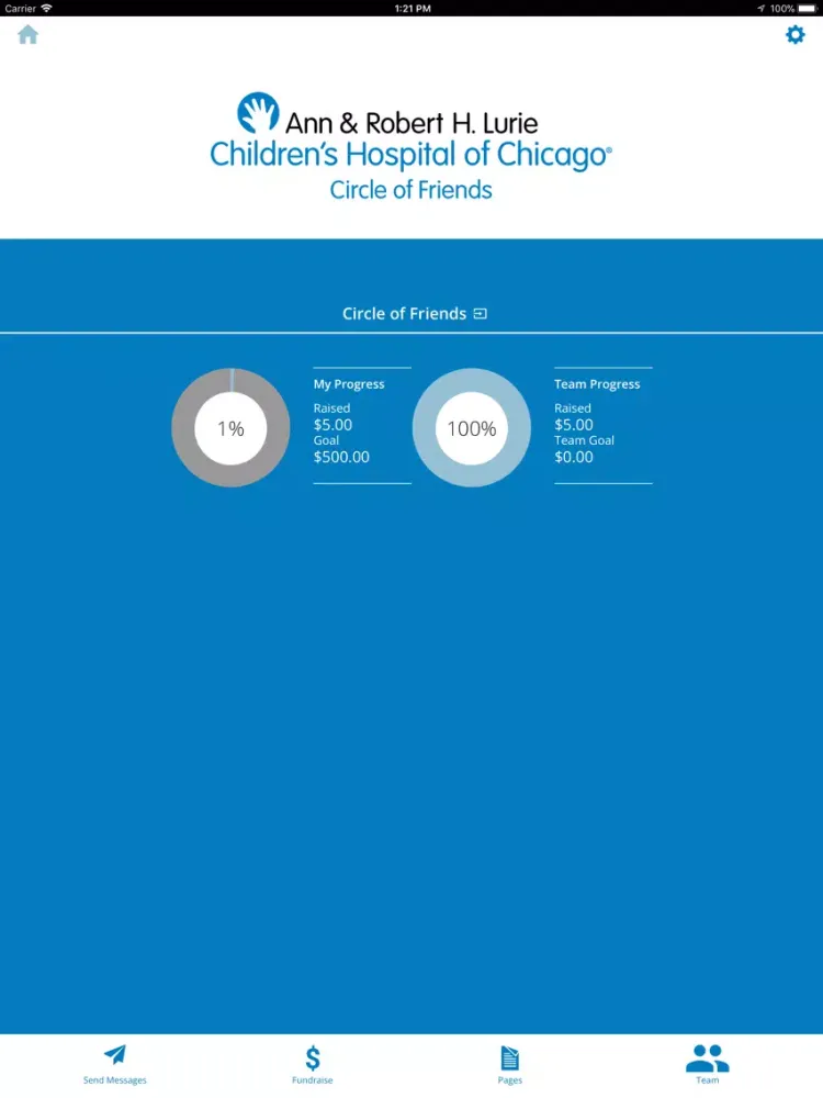 ภาพหน้าจอของ Lurie Children's COF iPad 
