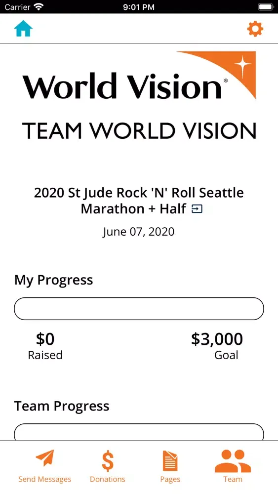 Capturas de tela do Team World Vision