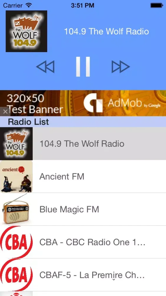 Screenshot di Canadian Radio Station – Les radios Canadiennes - Free Canadian Radios