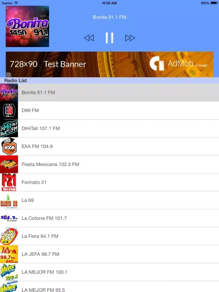 تصاویر Radio México - Las radios libres mexicanos - Free Radio iPad 