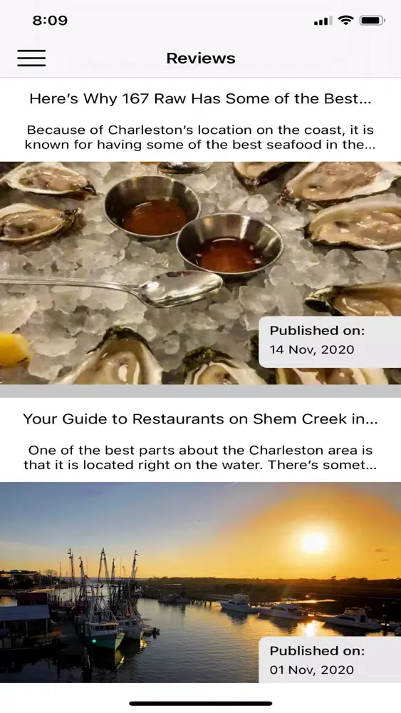 Charleston Restaurant Guide स्क्रीनशॉट