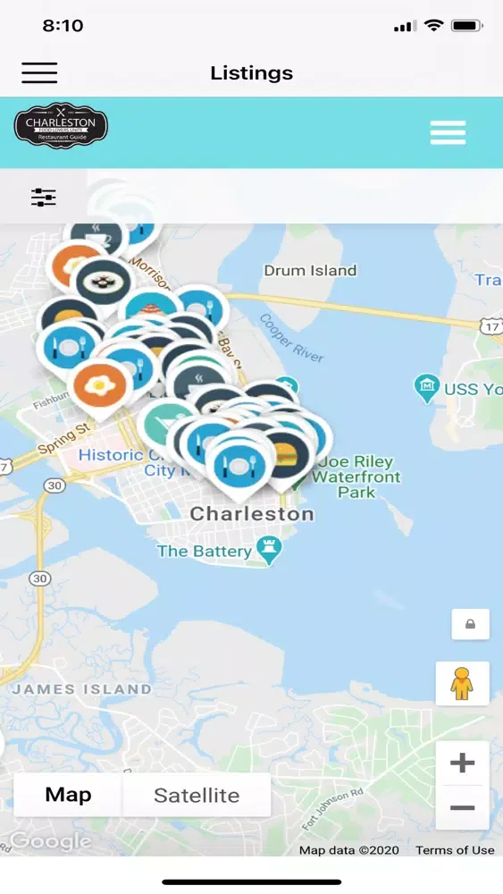 Charleston Restaurant Guide स्क्रीनशॉट