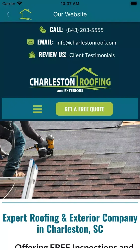 Charleston Roofing Screenshots
