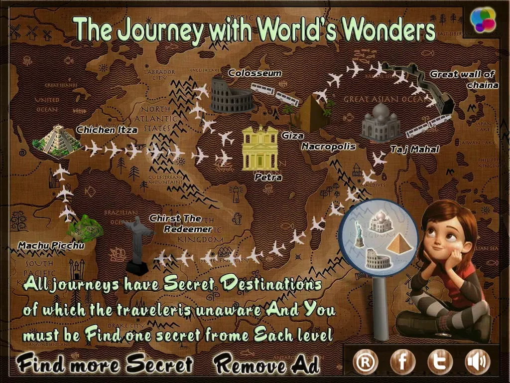 can you escape : the seven wonders hidden object iPad  スクリーンショット