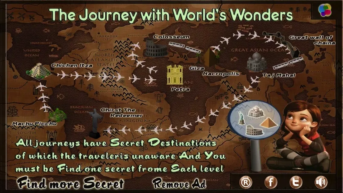 can you escape : the seven wonders hidden object スクリーンショット