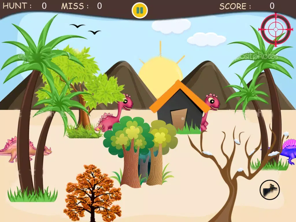 ภาพหน้าจอของ Shooting Adventure in Dinosaurs Park Pro : A Dino Hunter Games iPad 
