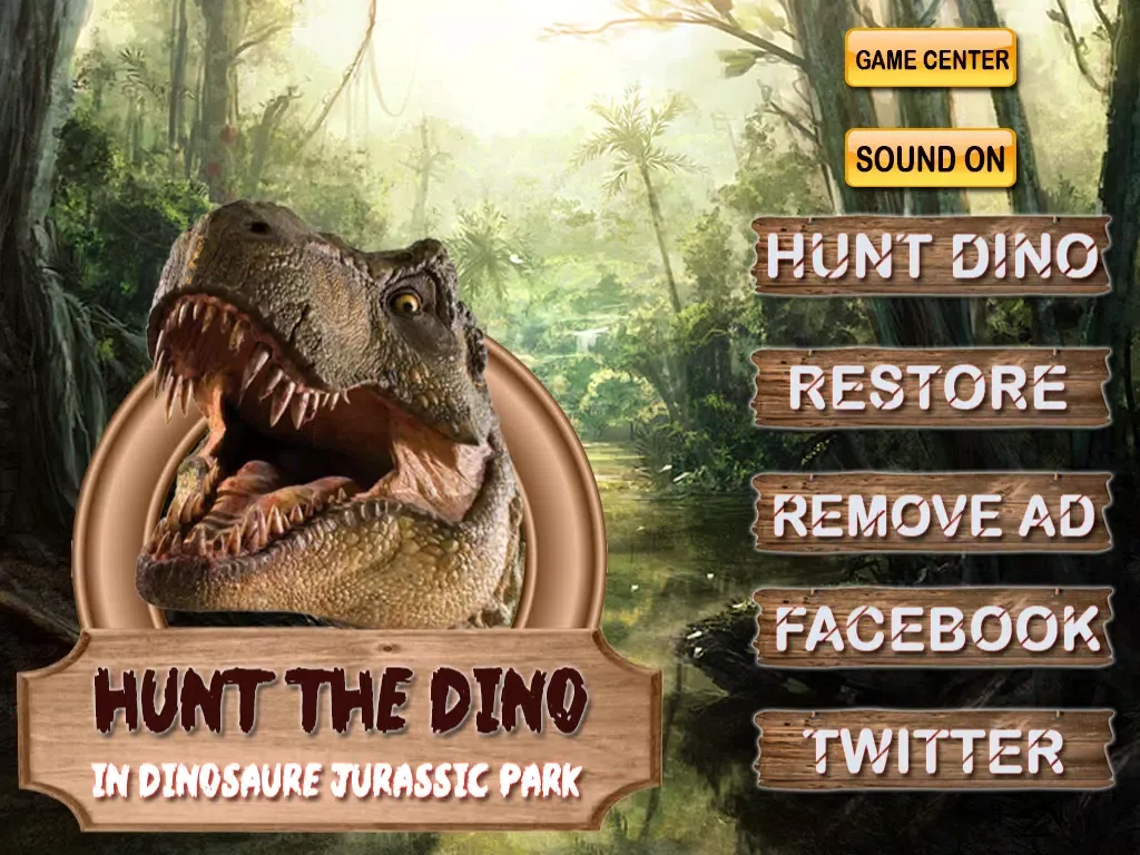 Hunt The Dino : In Dinosaurs Park pro iPad 应用截图