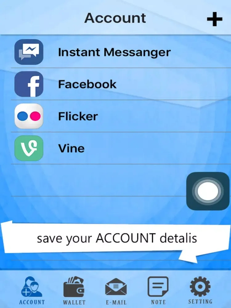 Secure Password Manager : Protect Your Password iPad 应用截图