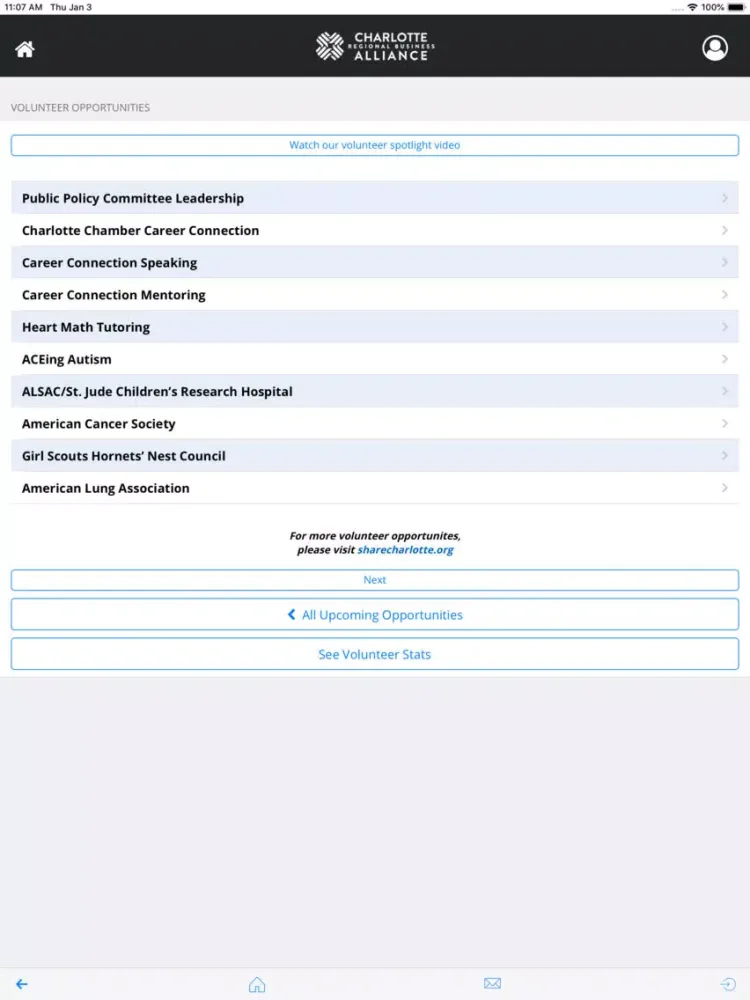 Скриншоты CLT Alliance App iPad 
