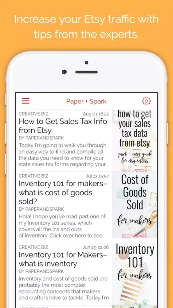 Capturas de pantalla de Pro Tips for Etsy Sellers
