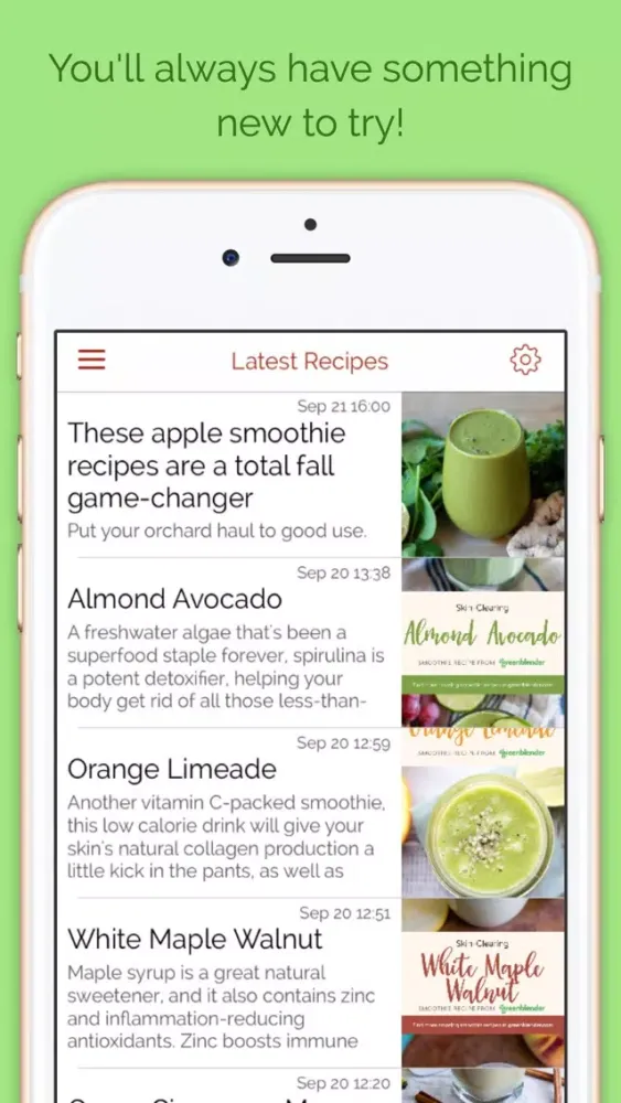 Smoothie Recipes Daily Screenshots