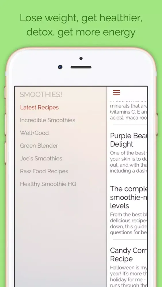 Smoothie Recipes Daily Screenshots