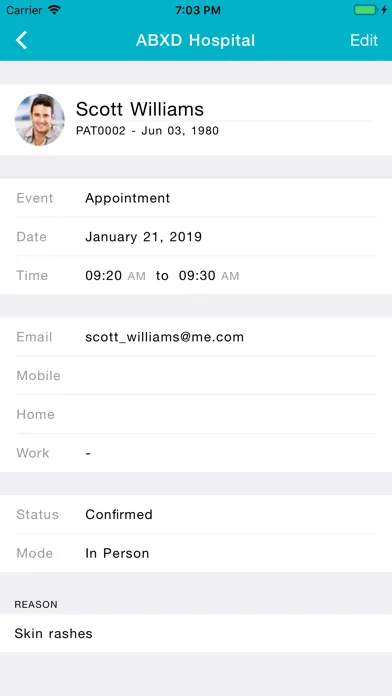 ChARM EHR Scheduler स्क्रीनशॉट