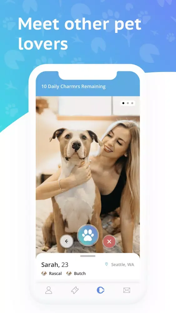 Charmr - Pet Lovers Dating App Ekran Görüntüleri