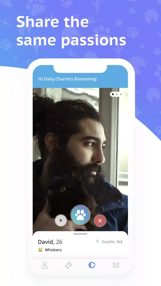 Charmr - Pet Lovers Dating App Ekran Görüntüleri