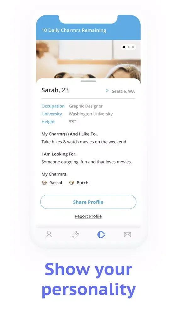 Charmr - Pet Lovers Dating App Ekran Görüntüleri