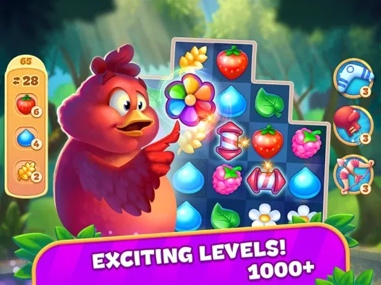 Brave Birds Adventure: Match 3 iPad  Screenshots