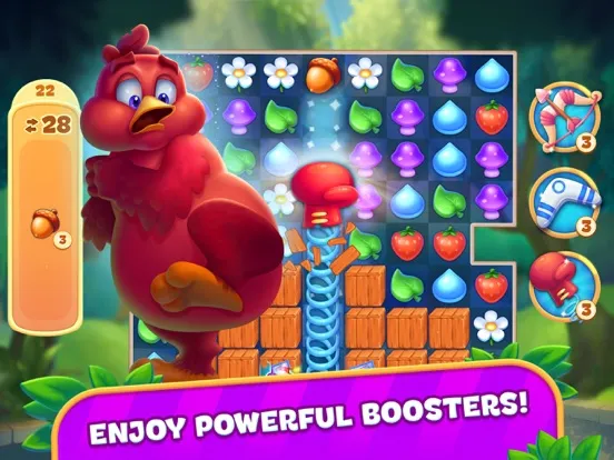 Brave Birds Adventure: Match 3 iPad  Screenshots