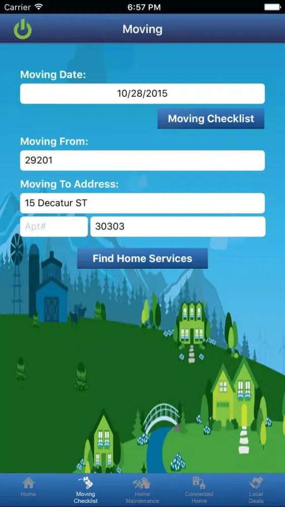 Capturas de pantalla de Allconnect Moving Planner