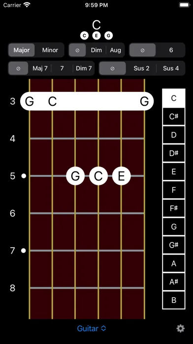 Universal Chords स्क्रीनशॉट