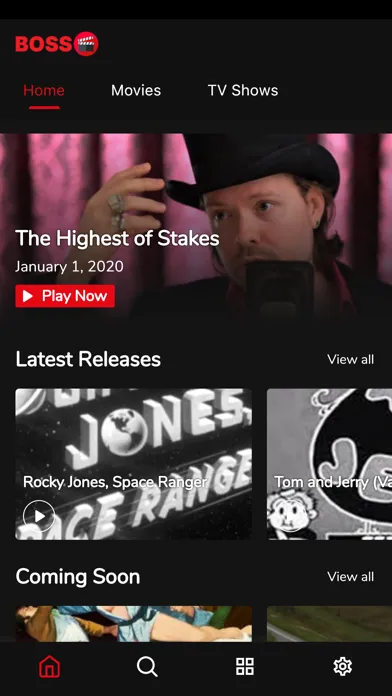 Zrzuty ekranu BOSS TV