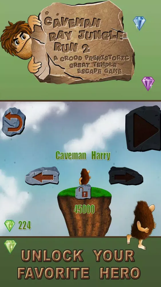 Caveman Jungle Run : A Great Dinosaur Escape Game-Free Edition Screenshots