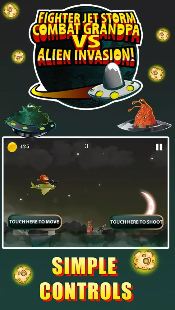 صور Fighter Jet Storm-Combat Grandpa vs Alien Invasion