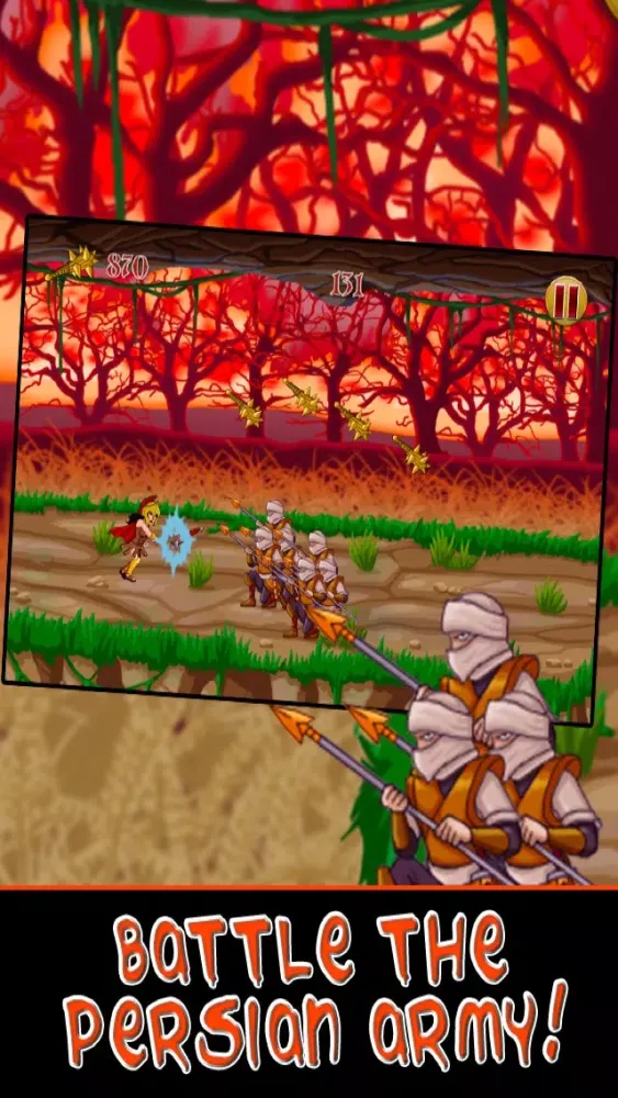 Ảnh chụp màn hình của Spartan War Run : Battle of the Immortal Warrior Empire - Free for iPhone and iPad Edition