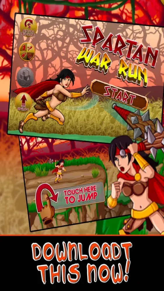 Ảnh chụp màn hình của Spartan War Run : Battle of the Immortal Warrior Empire - Free for iPhone and iPad Edition