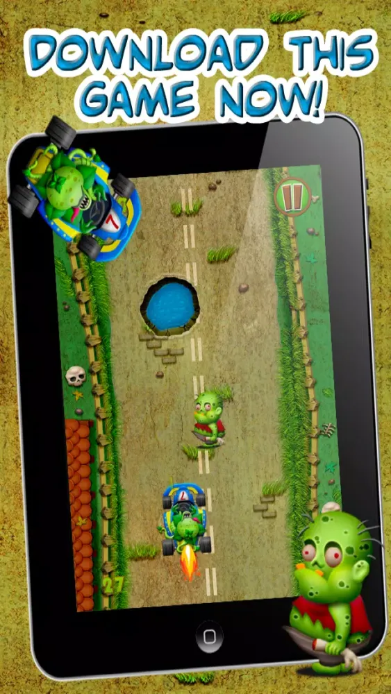 Скриншоты Zombie Kart Hill Racing : A Road Trip of Turbo Carnivore Plants Go Karting Car Racer Game – FREE Fun Kids Version