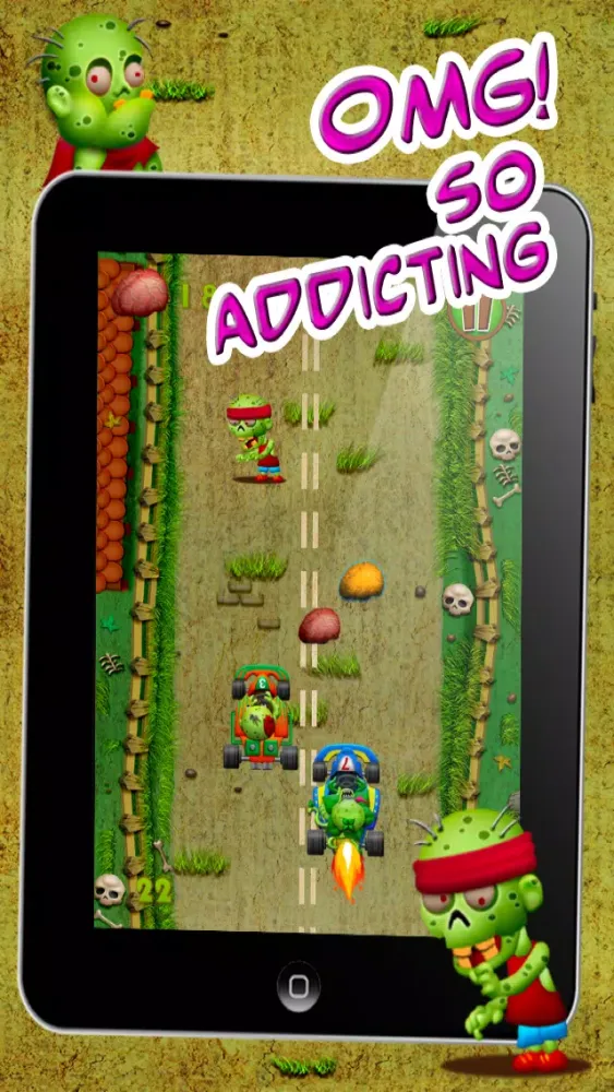 Скриншоты Zombie Kart Hill Racing : A Road Trip of Turbo Carnivore Plants Go Karting Car Racer Game – FREE Fun Kids Version