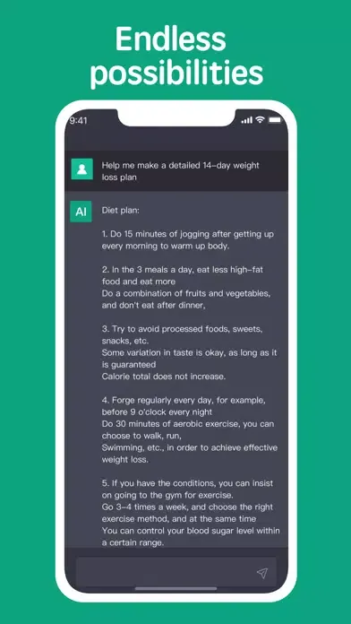 Zrzuty ekranu AIChat - Chat AI Smart Bot