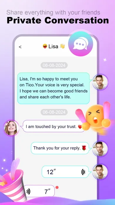 Captures d'écran de Tico - Voice Room &  MBTI